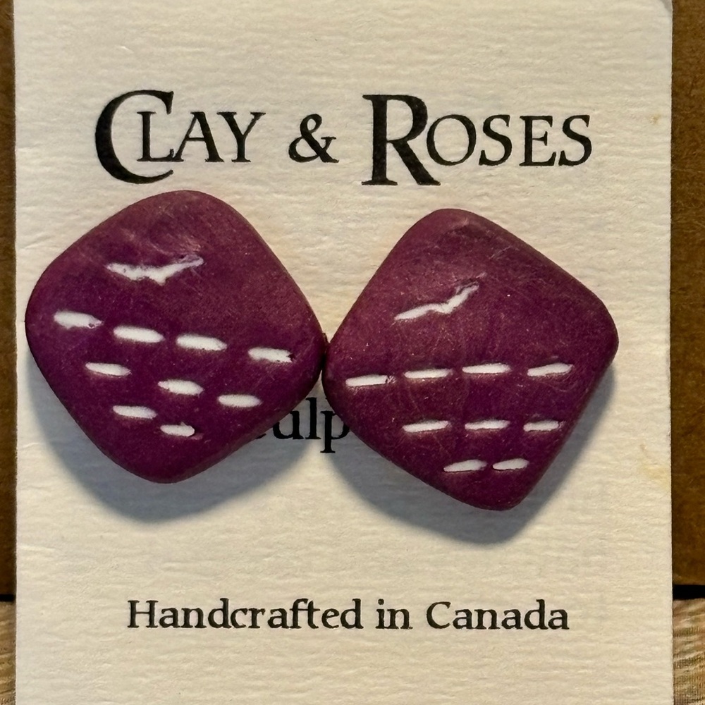 Hand sculpted earrings